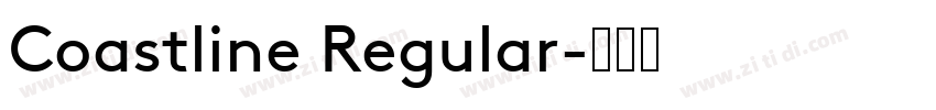Coastline Regular字体转换